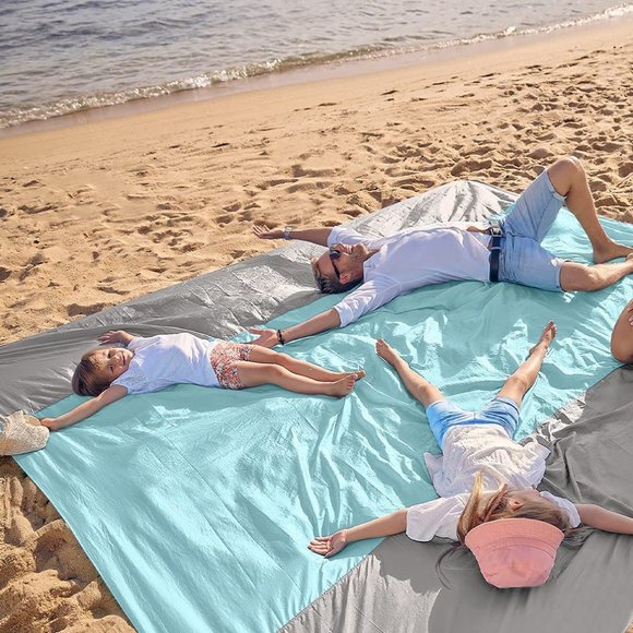 Beach Blanket Extra Large Beach Blanket 9x10 Beach Blanket - Picture 1 of 8